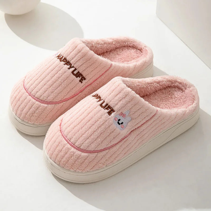 Warm Cotton Slippers for Women | Cozy Non-Slip Indoor Shoes