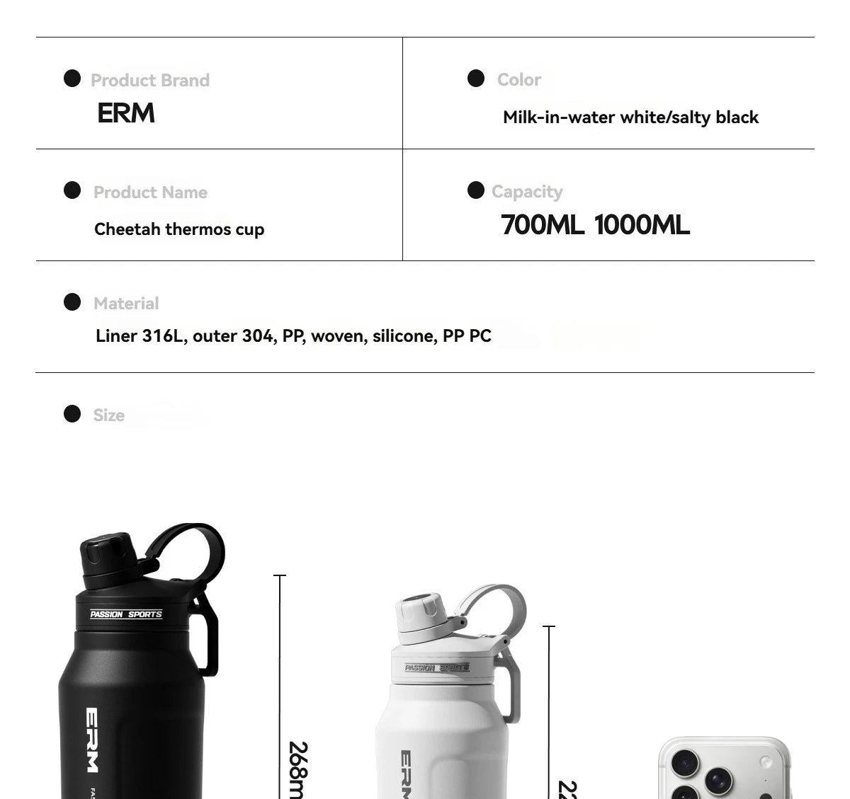 Stainless Steel Insulated Water Bottle | Fitness & Outdoor Hydration