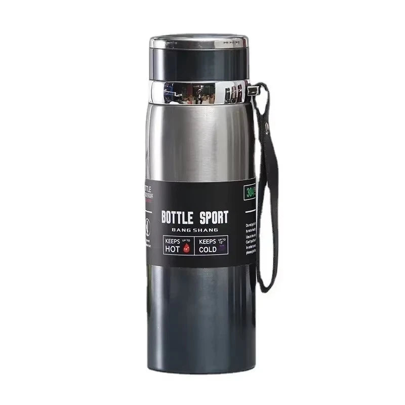 1L Stainless Steel Thermal Water Bottle | Hot & Cold Thermos Flask