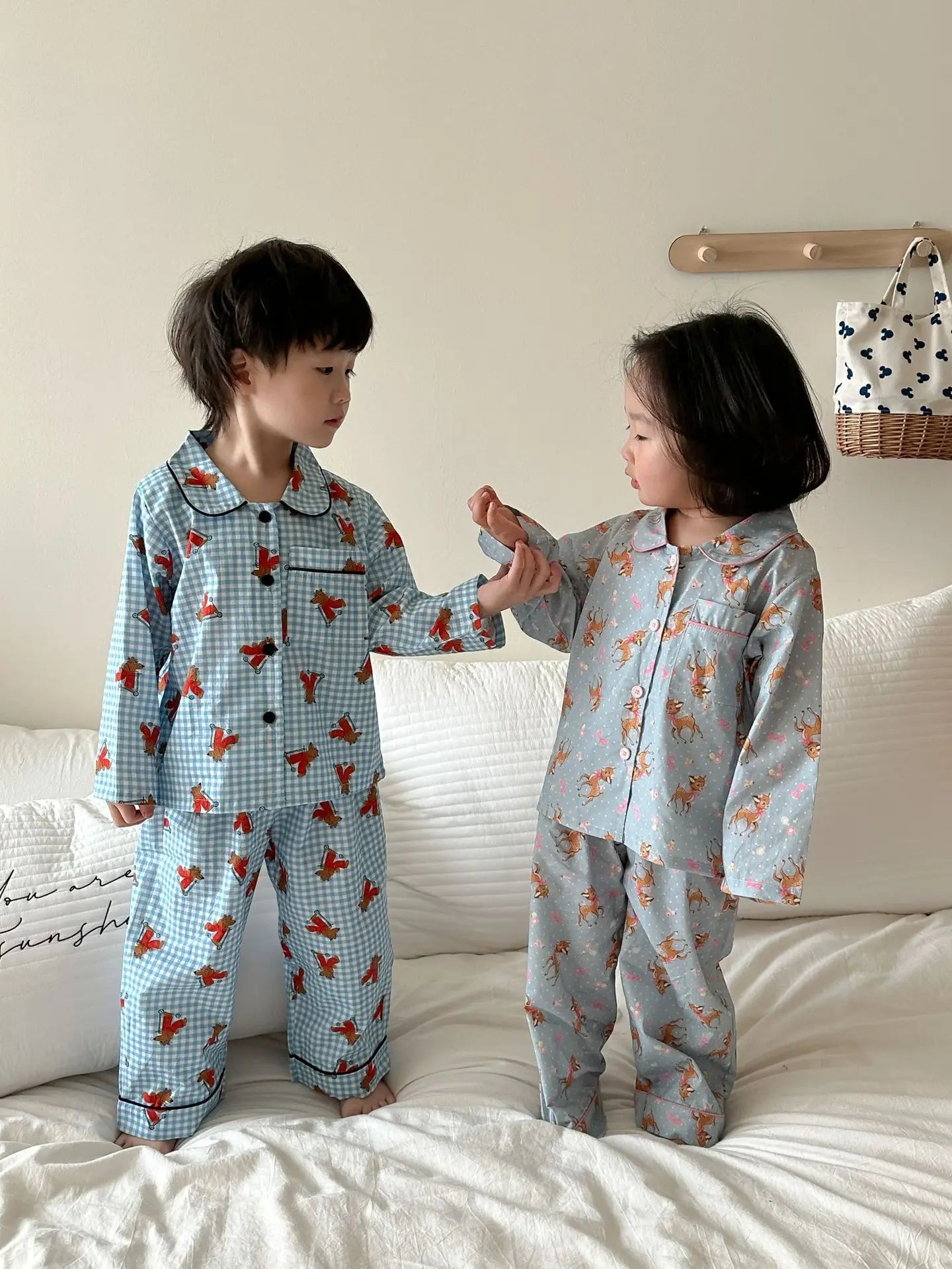 Spring Children's Cartoon Homewear Outfits | Cute Pajamas Set
