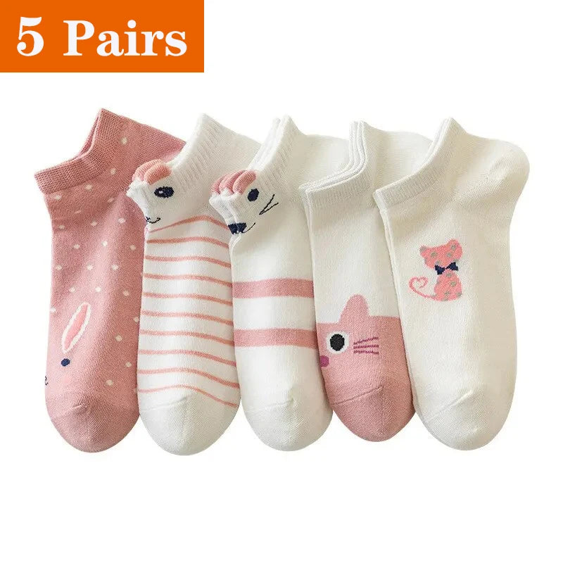 Breathable Cartoon Bear & Capybara Socks | Fun Summer Comfort