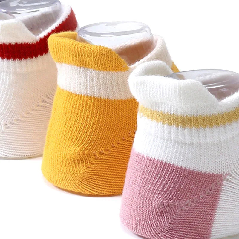 5 Pairs Kids Casual Cute Non-slip Socks | Breathable Comfort