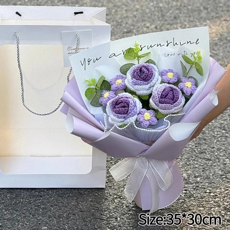 Ramo de flores de ganchillo hecho a mano | El regalo perfecto para cualquier ocasión