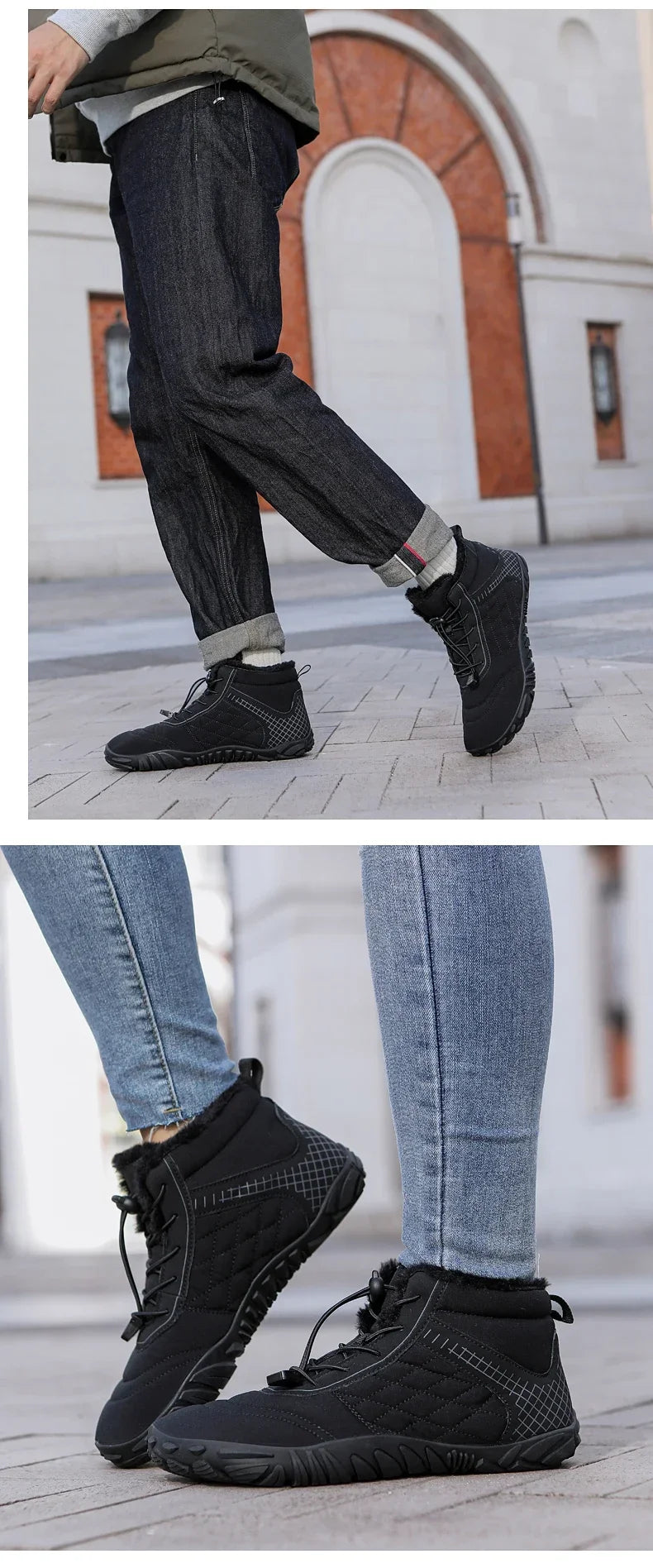 Warm and Non-Slip Winter Boots for Men & Women | Casual Hiking Shoes