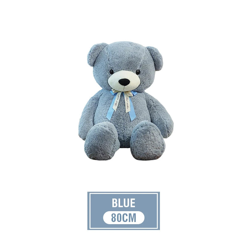 Large Plush Bear Toy | Soft Fluffy Animal Doll for Hugs