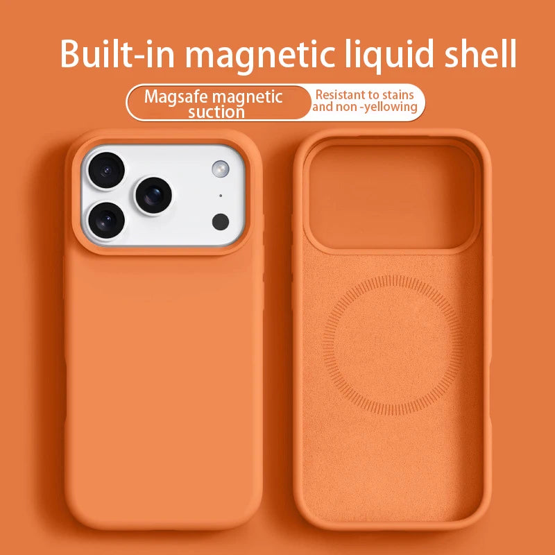 Magnetic Phone Case for iPhone Pro Max | Liquid Silicone Bumper