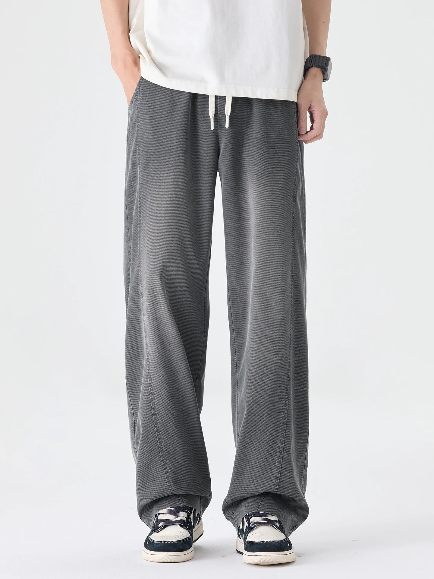 Men's Summer Lyocell Fabric Jeans | Elastic Waist Loose Fit