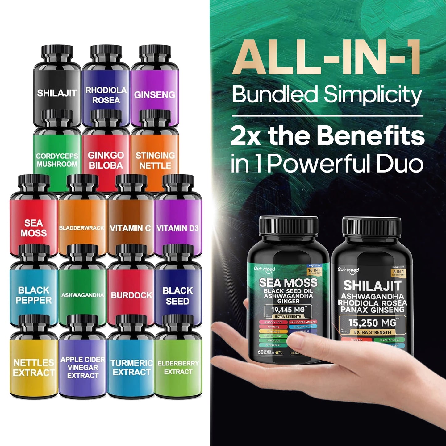 High Potency Vitality Combo | Sea Moss & Shilajit Bundle