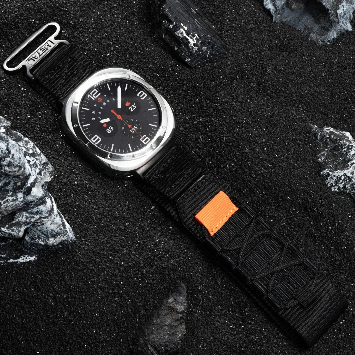 No Gaps Nylon Strap for Galaxy Watch 7 Ultra | Quick Fit Sports Band