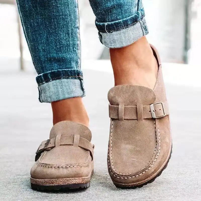 Women's Casual Slip-On Mules | Comfortable Retro Flats
