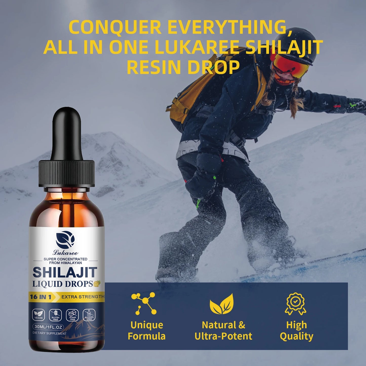 Shilajit Drops with 85+ Trace Minerals for Immunity & Digestion