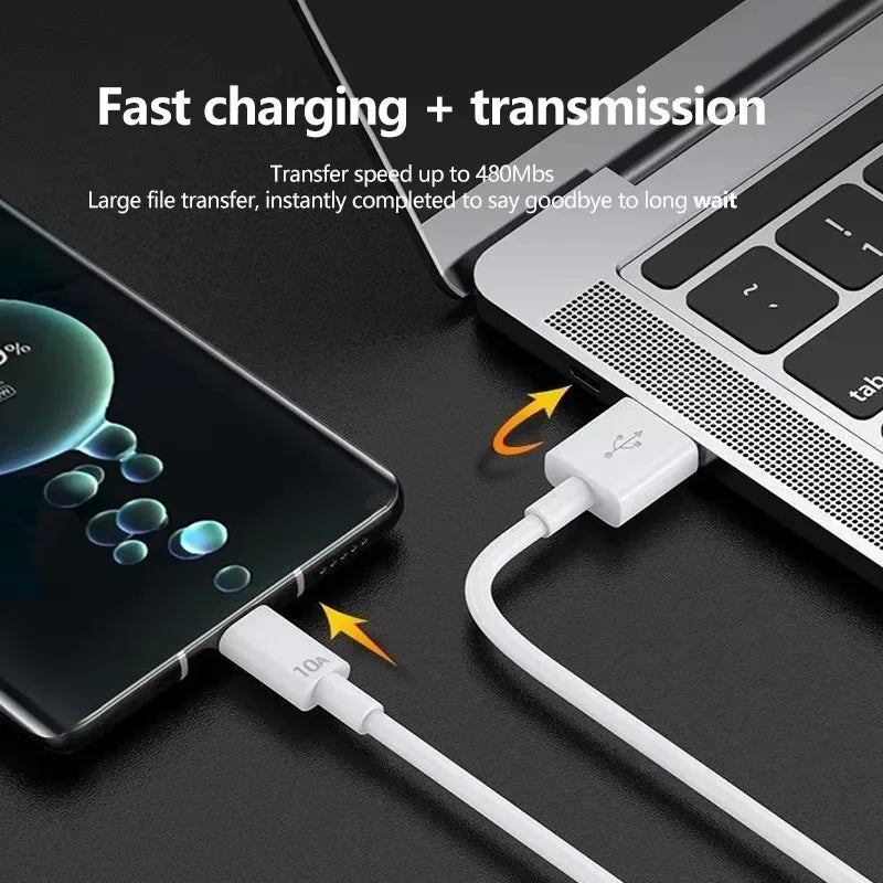 10A USB to Type C Cable | Super Fast Charging & Data Transfer