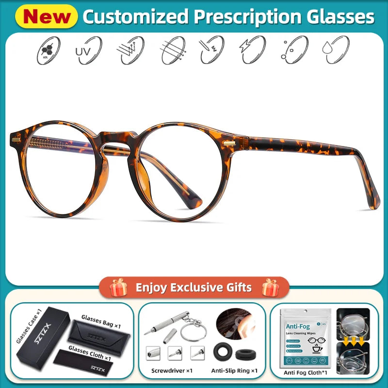 Stylish Women's Geometric Prescription Glasses | Blue Light Blocking