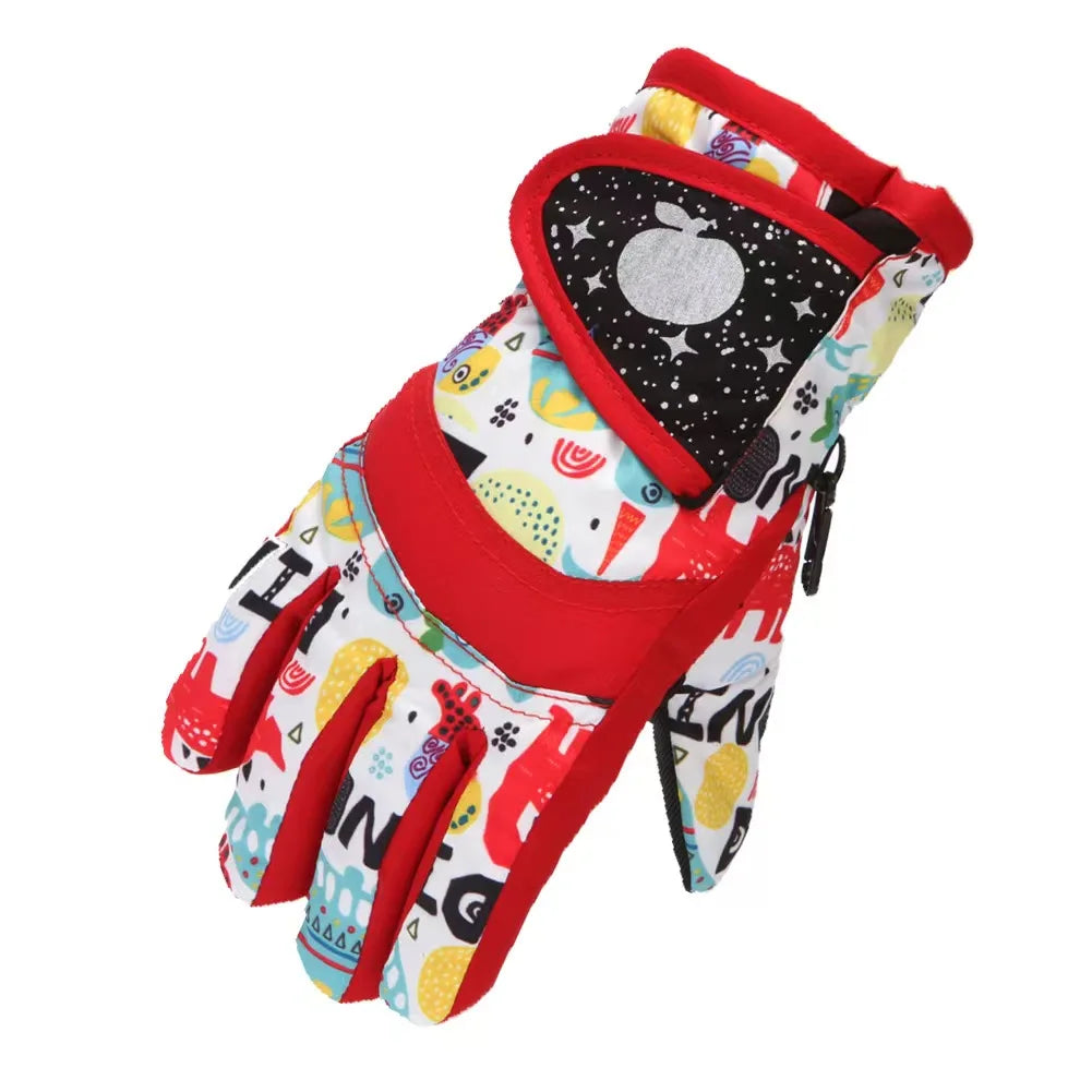 Winter Warm Snowboarding Ski Gloves for Kids | Waterproof & Breathable