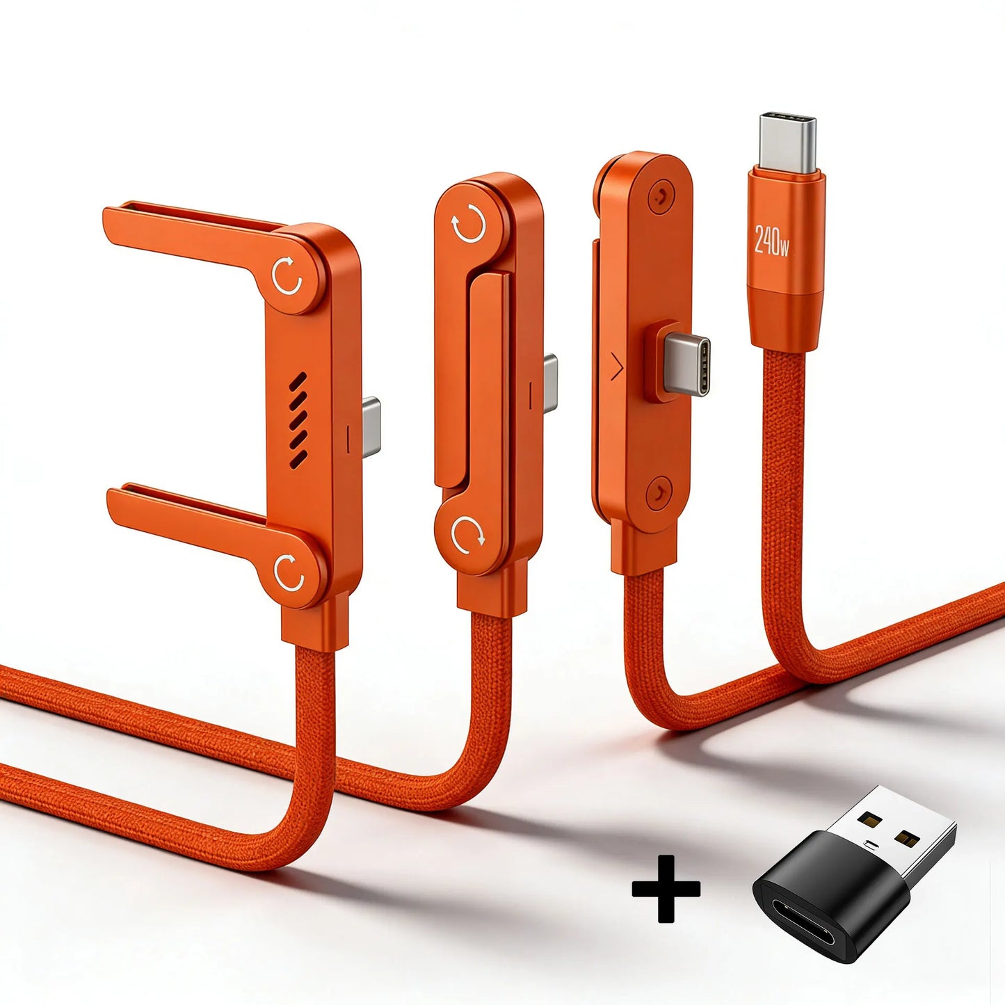 1.5m Foldable Fast Charging Cable & Phone Holder | Ultra-Fast Data