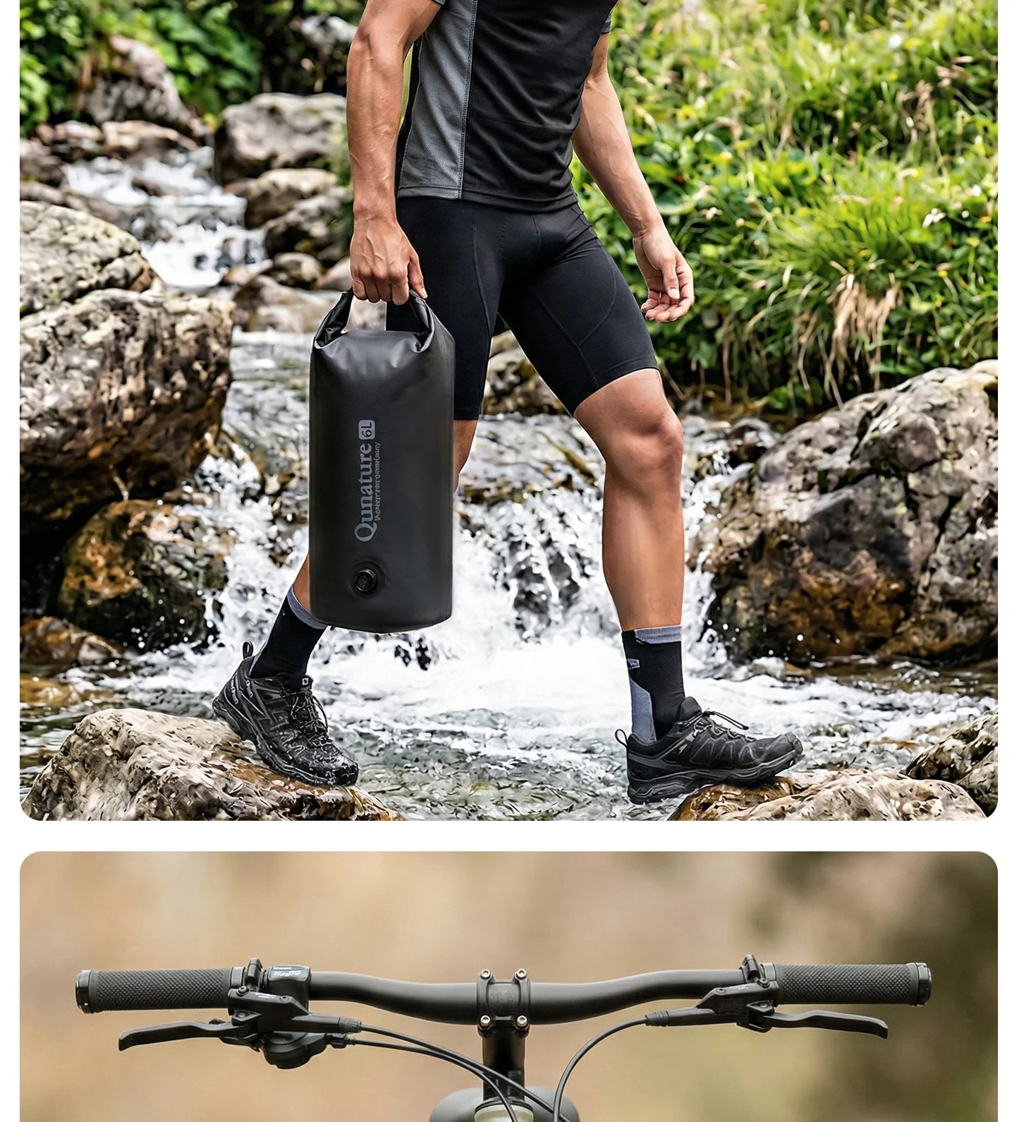 Heavy Duty Waterproof Compression Bike Bag | Quick Release Fork Pack
