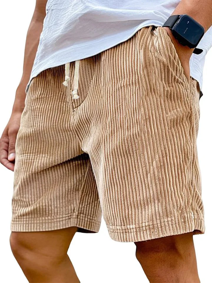 Men's Retro Corduroy Casual Shorts | Stylish Summer Essential