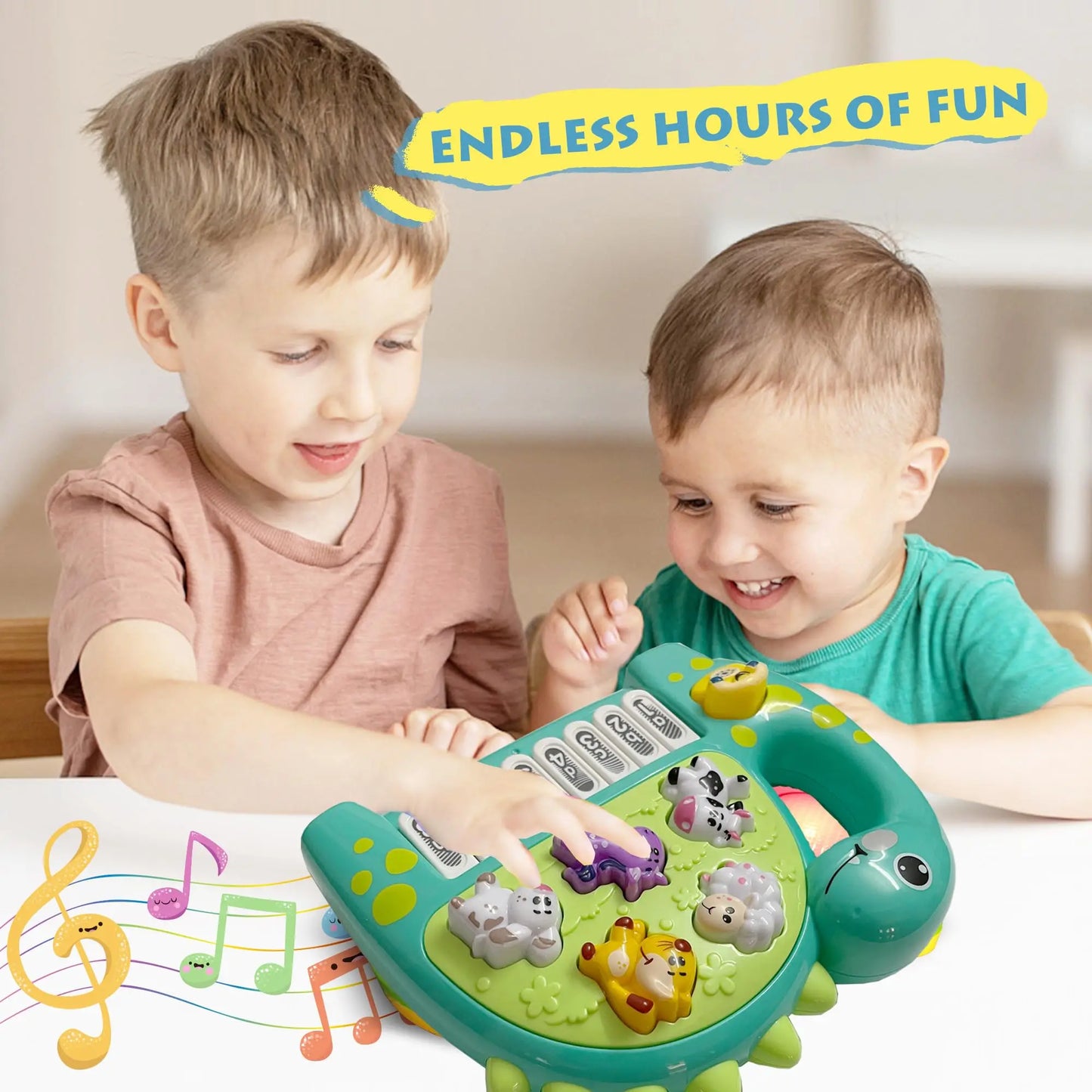 Instrumento musical y juguete de sonido de animales para niños | Engancha y educa