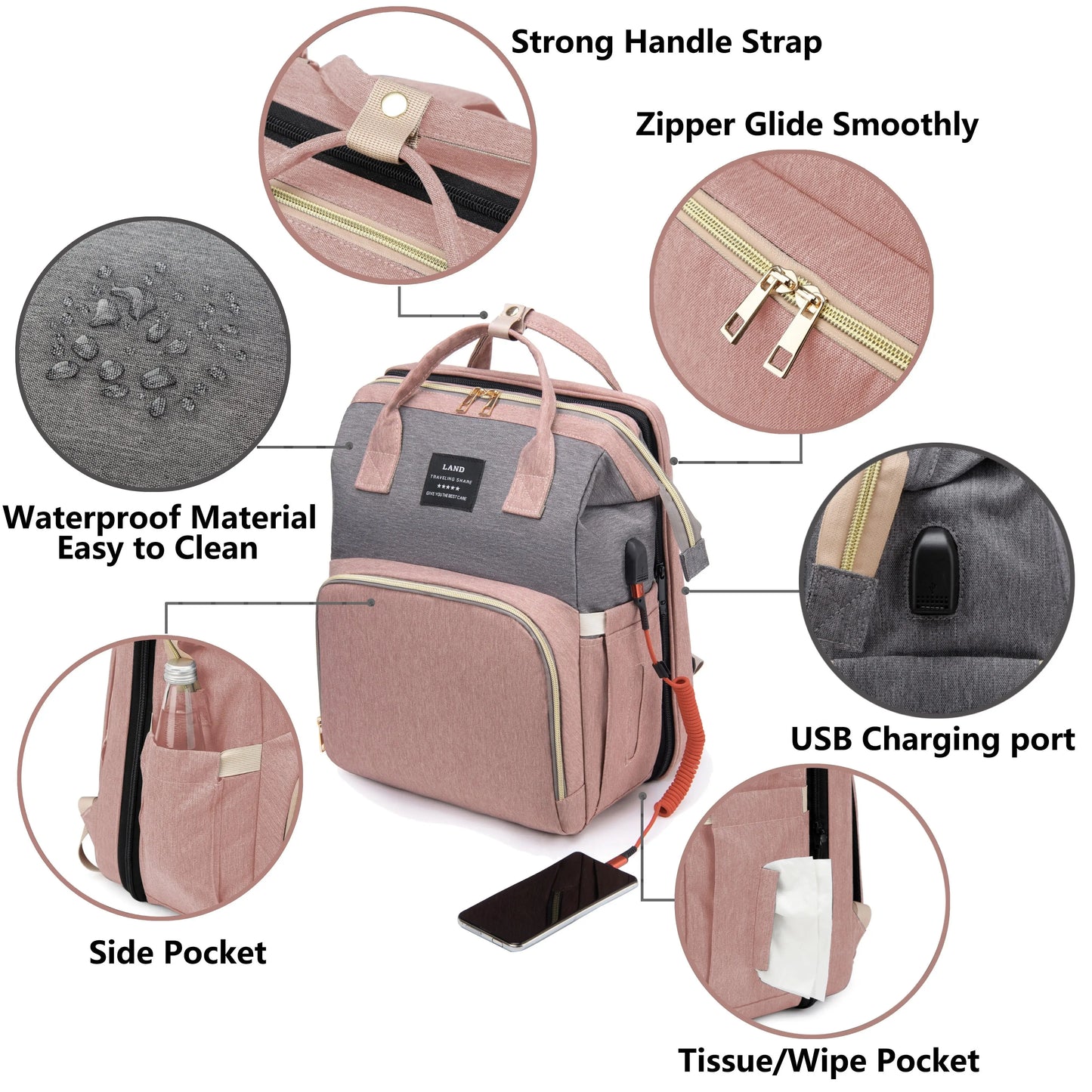 Lightweight Portable Folding Crib Backpack | Perfect Mommy Bag