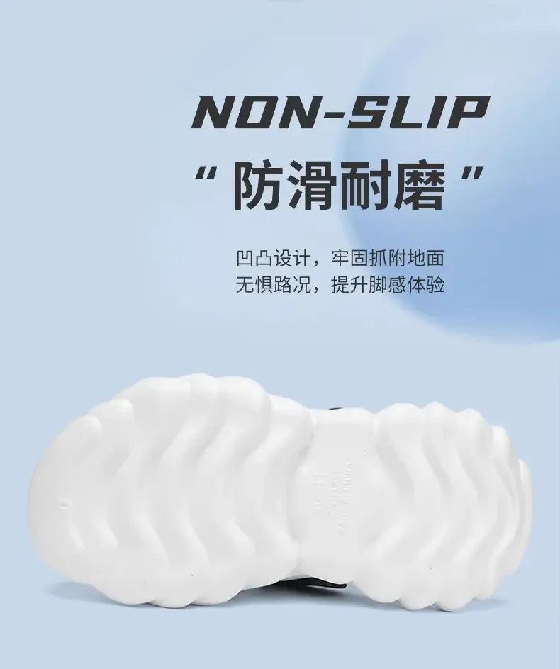 Men Fashion Closed Toe Beach Slippers Summer Trendy Casual Breathable Non Slip Slip on Street Daily Leisure Shoes