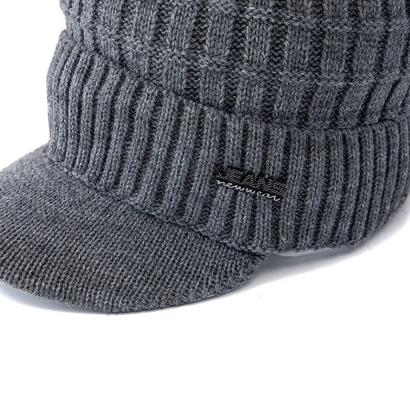 Unisex Plush Fleece Lined Beanie Hat | Warm Winter Cap for All