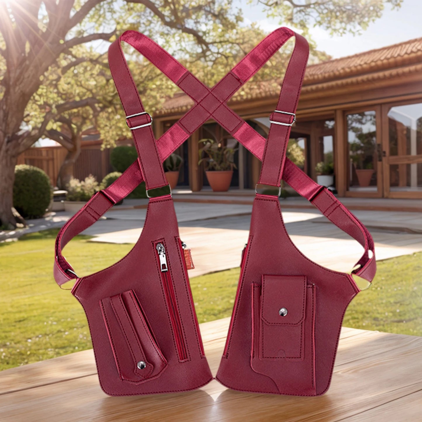 PU Leather Anti-Theft Underarm Bag | Multi-Pocket Shoulder Wallet
