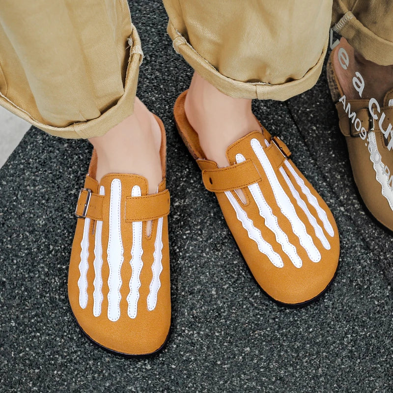 Men's Cork Clogs with Arch Support | Comfortable Indoor Footwear