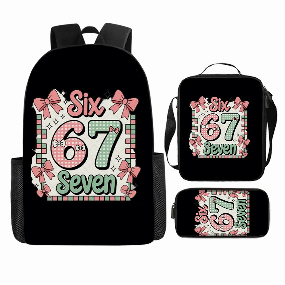 Cute Anime-Inspired Backpack & Lunch Bag Set for Students