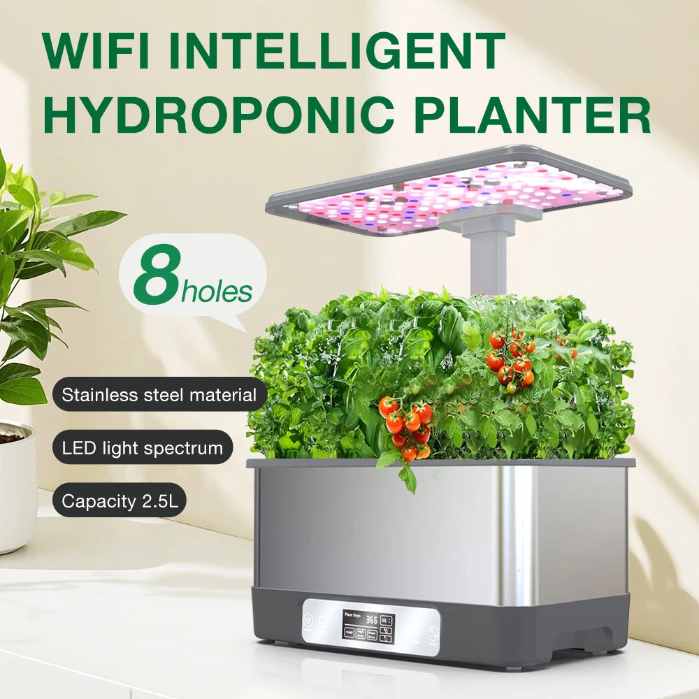WiFi Hydroponics Growing System | Indoor Garden with LED Lights
