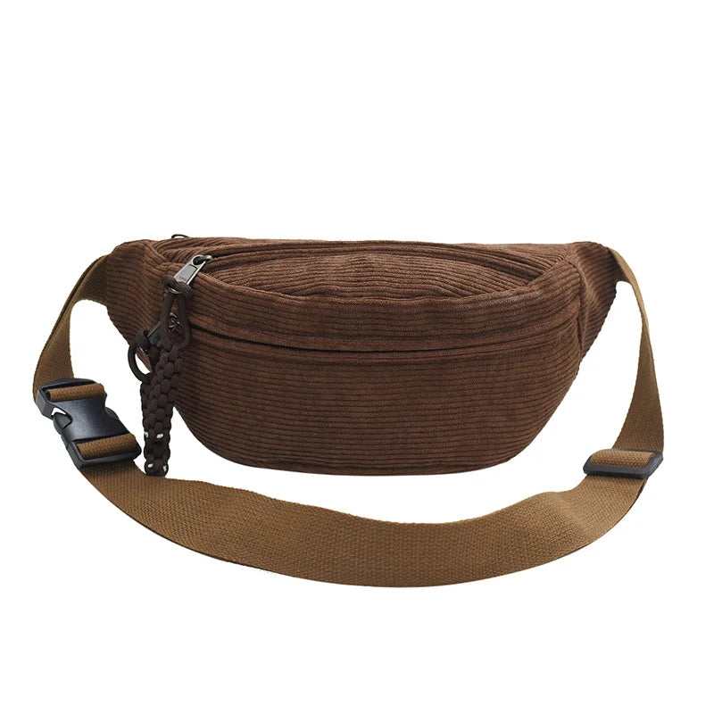 Elegante Riñonera de Pana para Mujer | Bolso Bandolera de Moda
