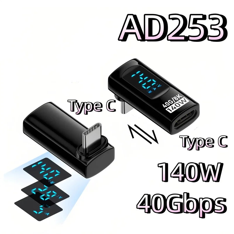 140W USB Type C Converter Adapter for Fast Charging & 8K Video
