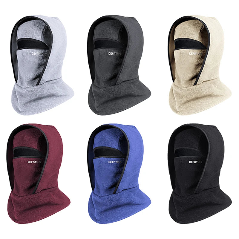 Unisex Fleece Balaclava Winter Hat | Windproof Full Face Neck Warmer