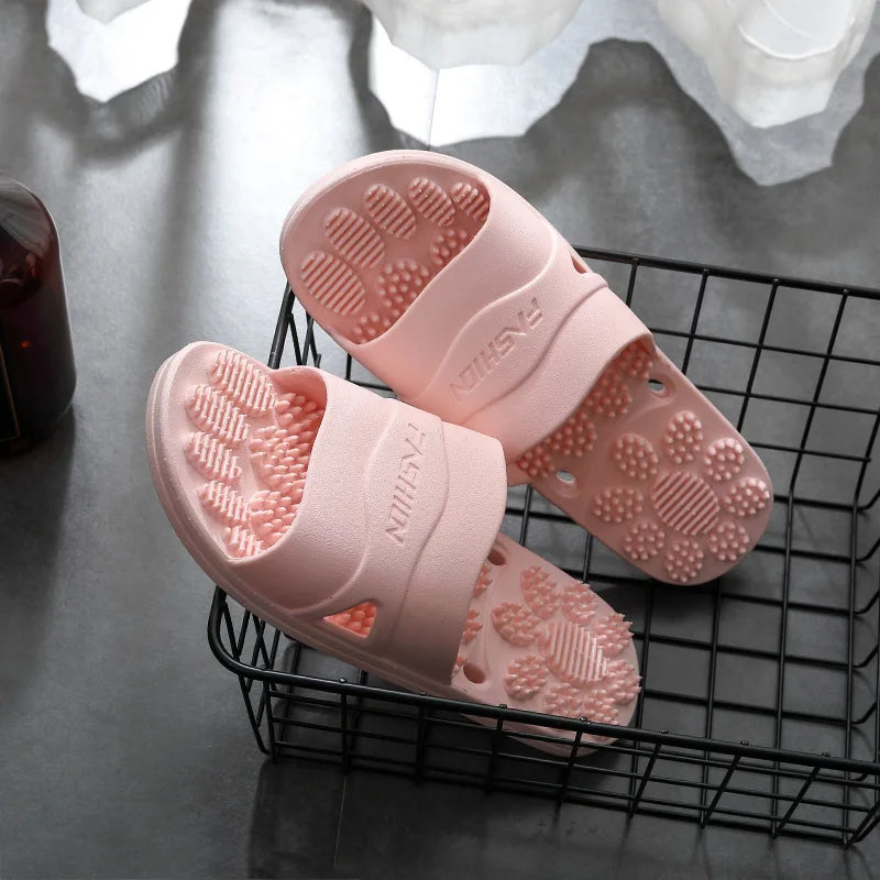 Women & Men Massage Slippers | Soft Non-Slip Indoor Slides