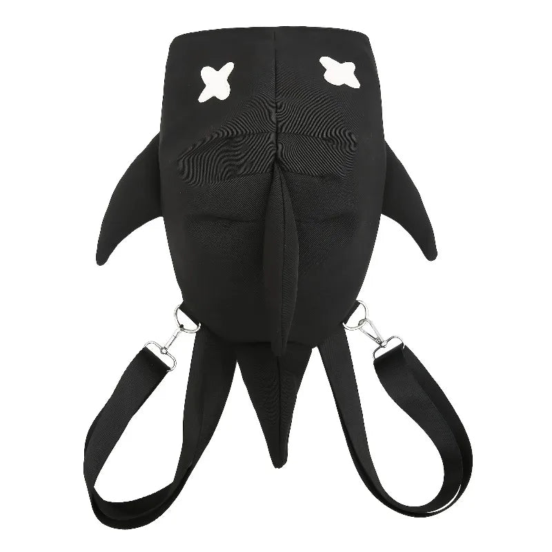 Casual Shark Design Backpack | Trendy Large Capacity Bag for Teens