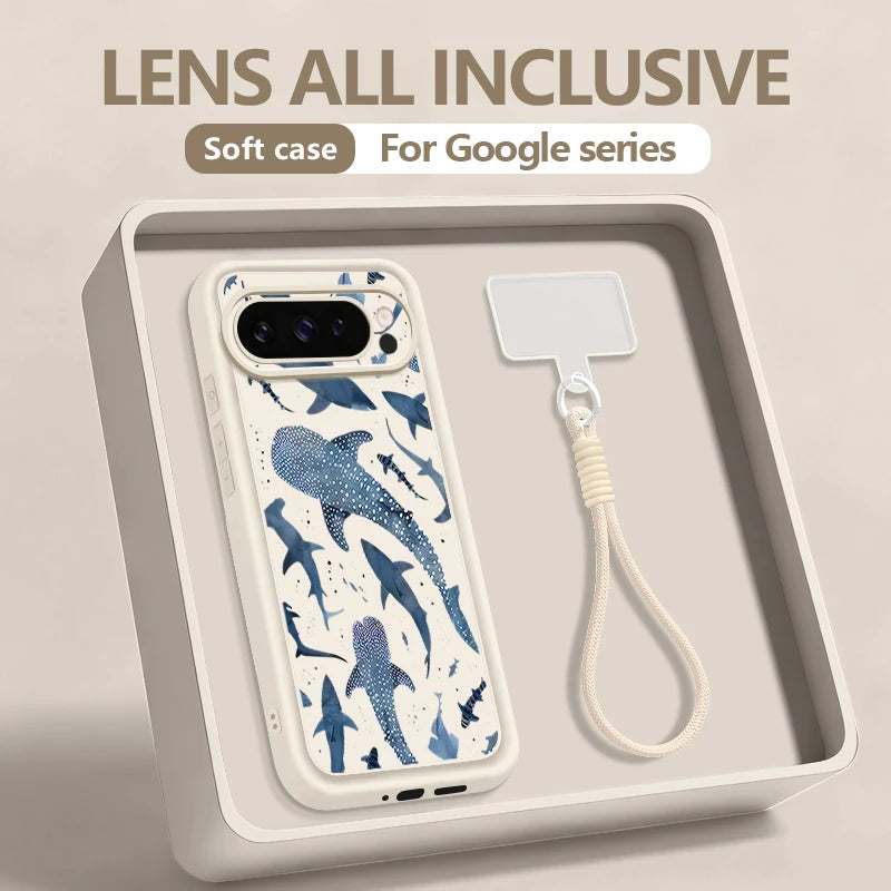 Shark Turtle Printed Phone Case for Google Pixel | Stylish Protection