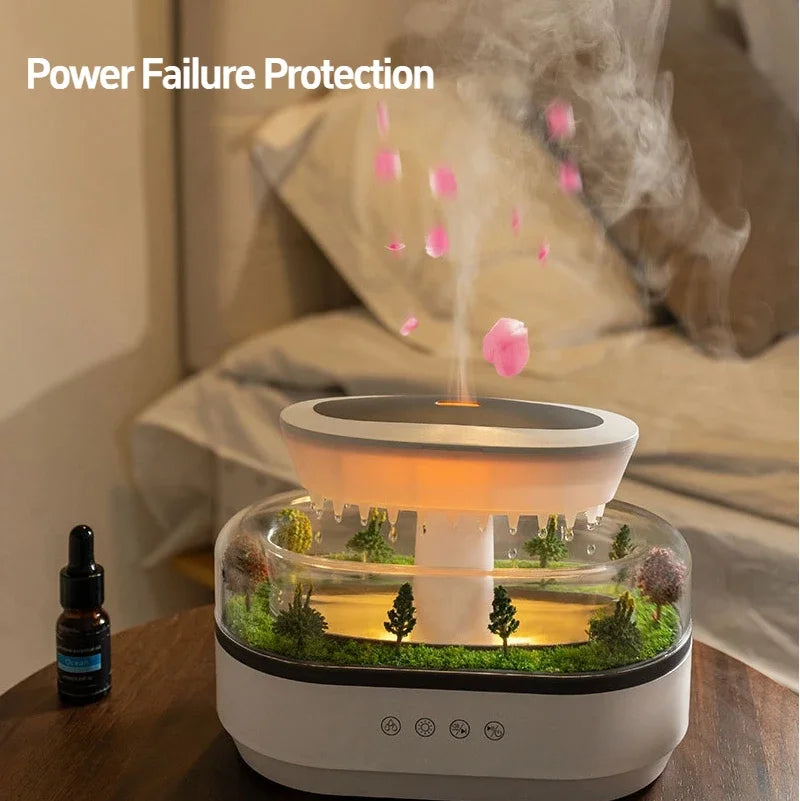 Colorful Raindrop Air Humidifier | Aroma Diffuser with Sound