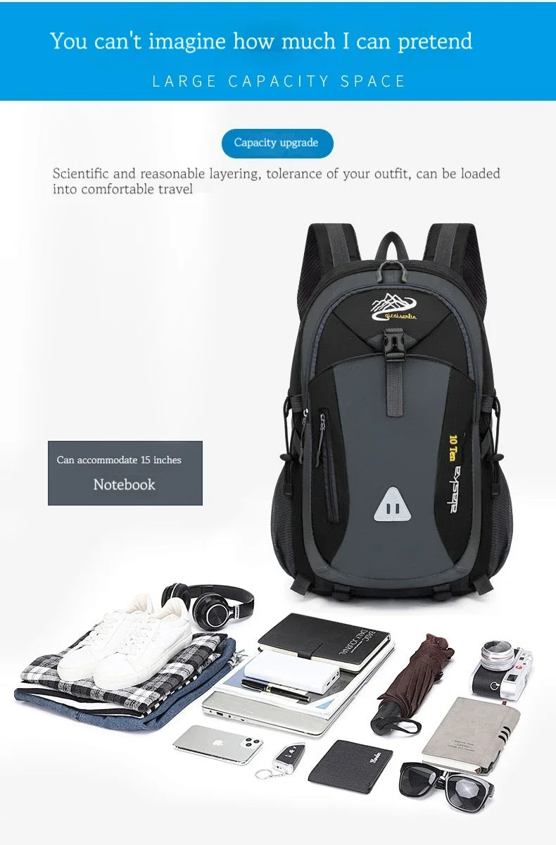 Waterproof Nylon Backpack for Hiking and Outdoor Adventures