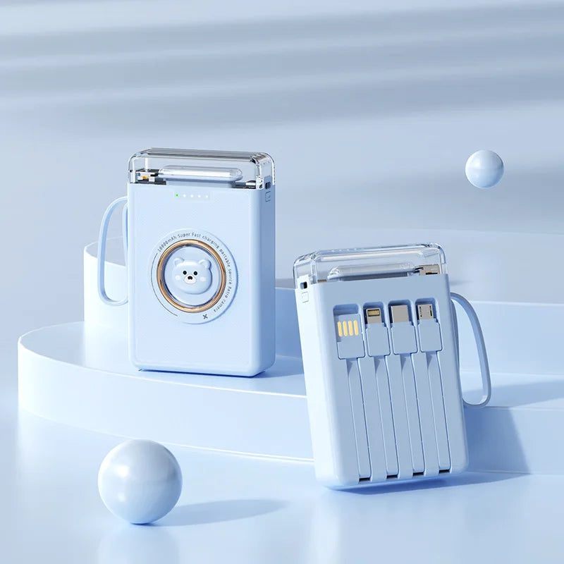 Cute Mini Power Bank 20000mAh Portable Charger | External Battery Pack