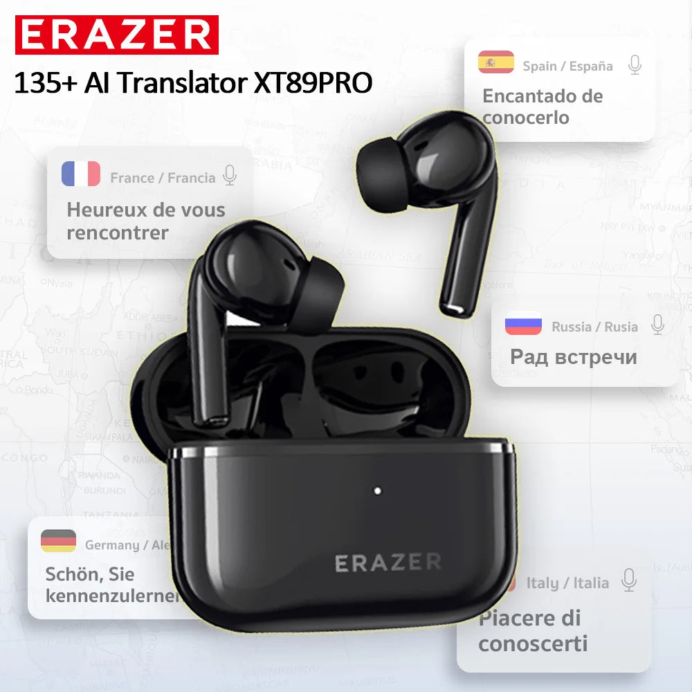 AI Translator Earbuds | Game Low Latency Wireless Earphones