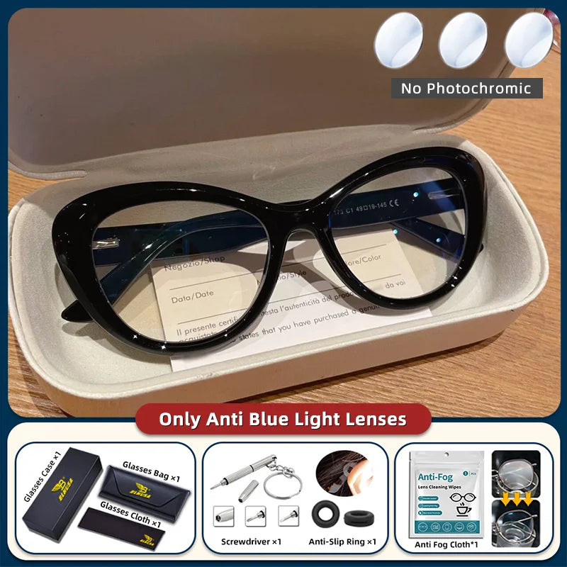 Trendy Women's Cat Eye Blue Light Blocking Reading Glasses