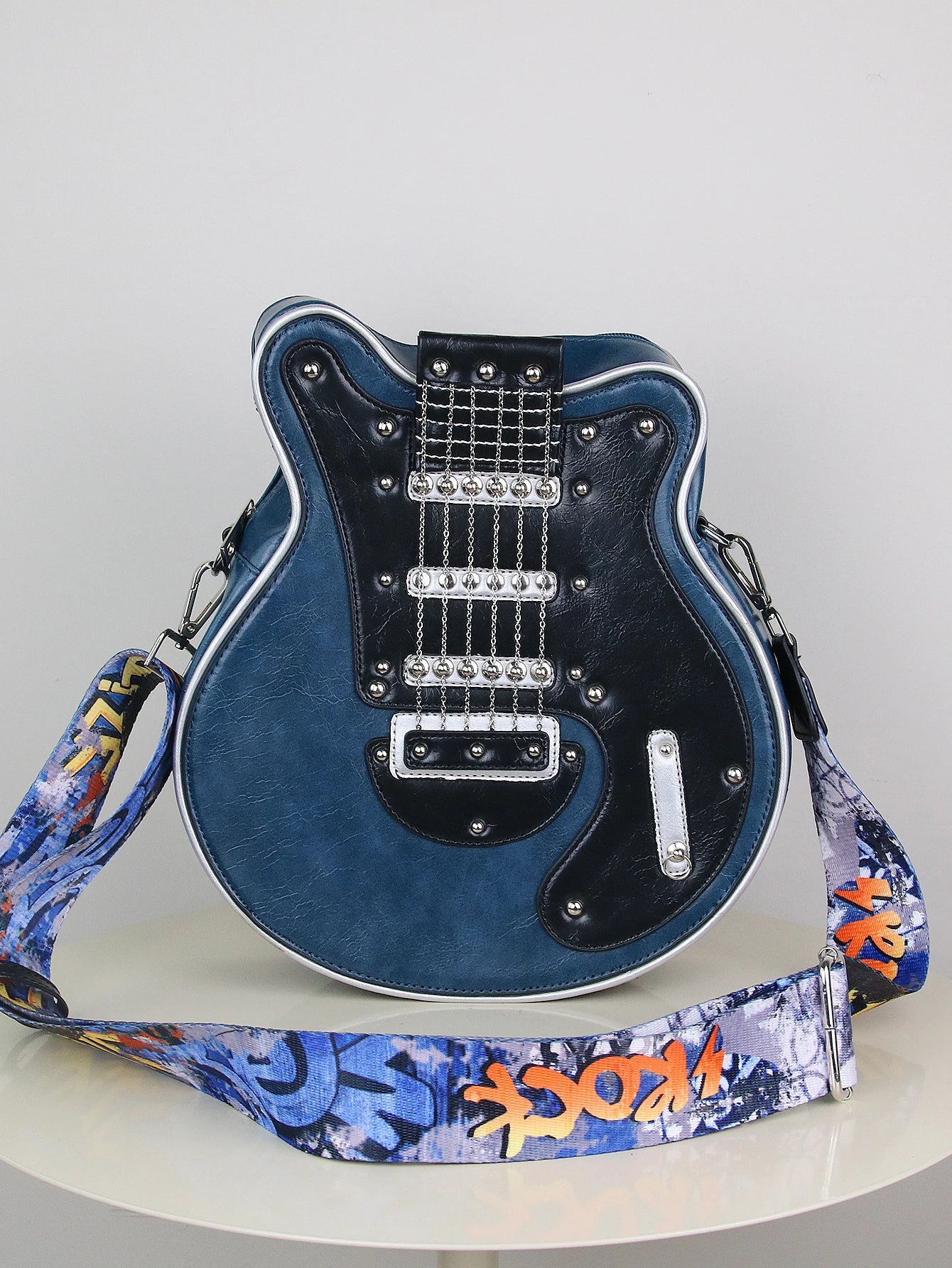Creative Retro Guitar Shape Bag | Stylish Messenger Shoulder Bag