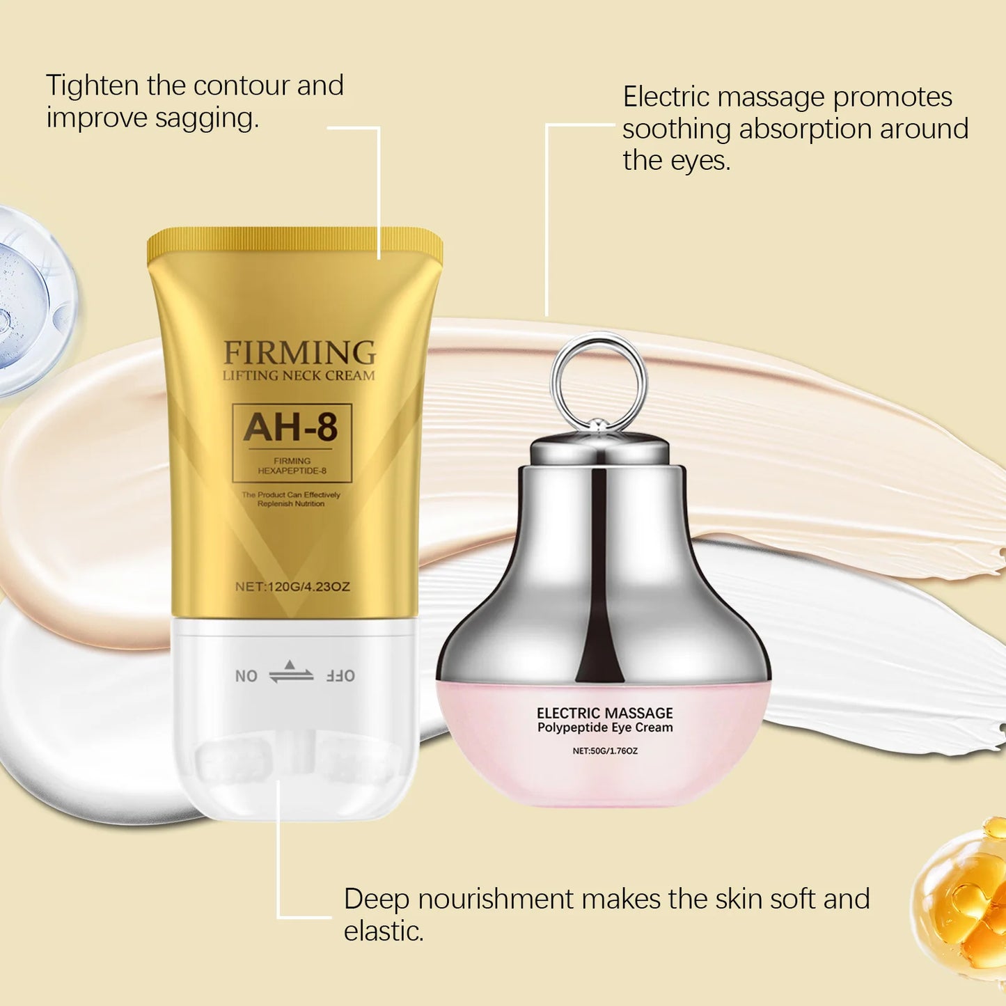 Firming Neck Cream & Anti-Aging Eye Cream | Hydrate & Renew