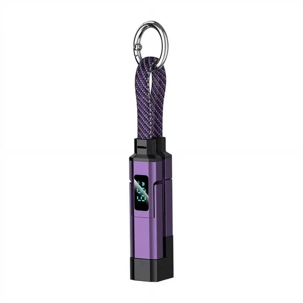 4 in 1 Keychain Charging Cable | Versatile USB C Cable with Display