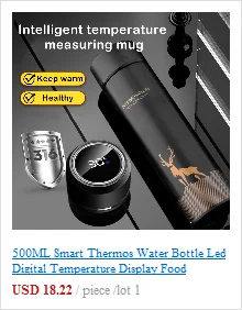 500ML Smart Thermos Water Bottle | Digital Temperature Display