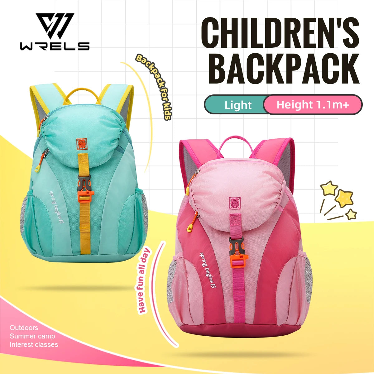 WRELS Outdoor Mountaineering Backpack Large Capacity Sports Backpack Waterproof Folding Schoolbag Ultra-light Cycling Traveling