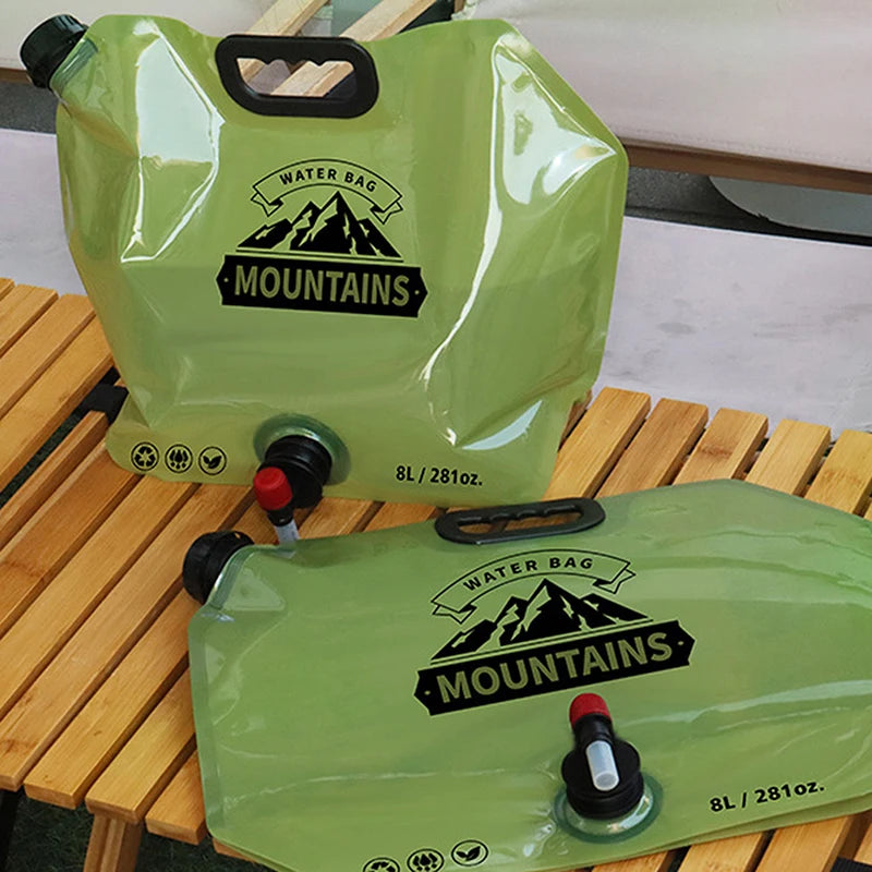 Portable 0.8L Water Bag for Camping & Travel | Compact Water Container