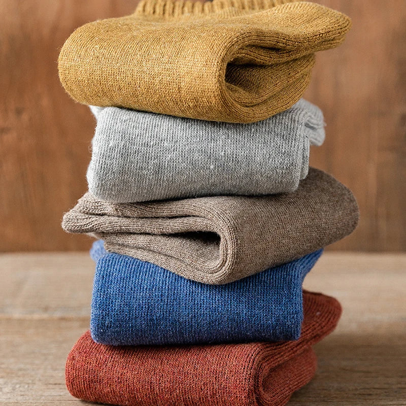 Men's Thick Thermal Ankle Crew Socks | Cozy Winter Essentials