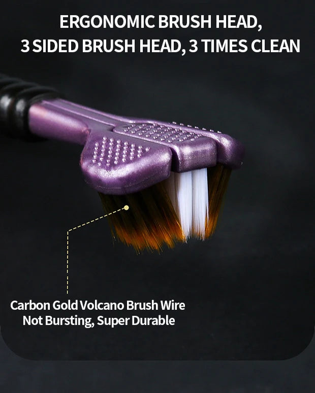 4PCS/2PCS/1PC - Three sided soft bristled toothbrush - Adult household cleaning and gingival protection advanced toothbrush