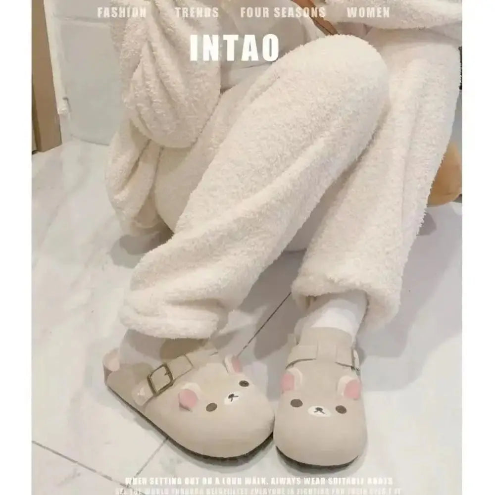 Cute Cartoon Women’s Thick Sole Slippers | Cozy Indoor Footwear
