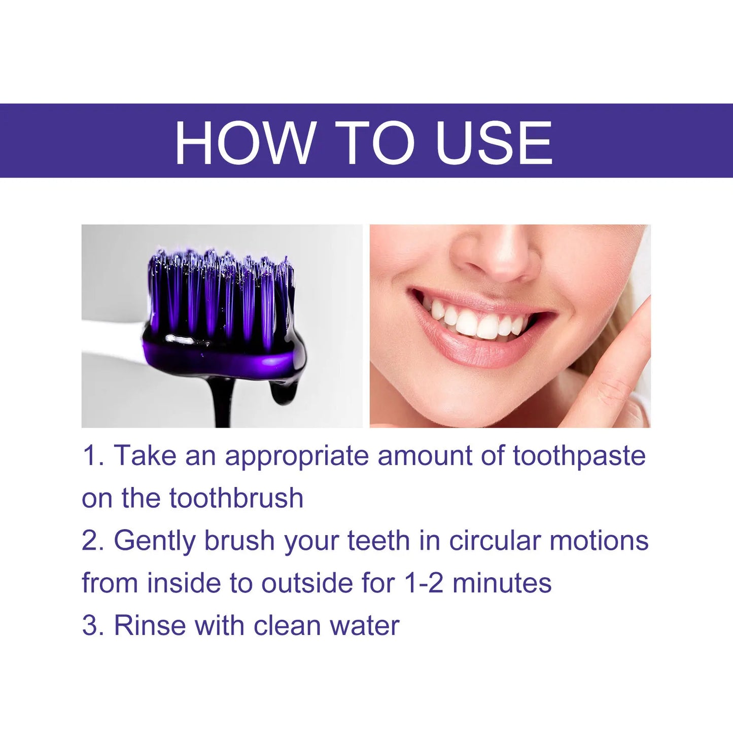 V34 Dental Toothpaste Whitening Instant Teeth Whitener Tooth Stain Tartar Hygiene Fresh Breath Cleaner Oral